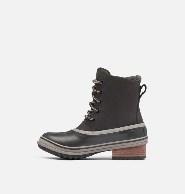 Sorel Dam Gummistövlar Svarta - Slimpack™ Iii Lace Duck Mid - TVR-125974